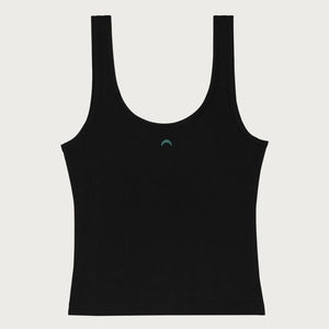 Mineral Sporty Crop Tank TENCEL™ in black back | Huha Undies | The Lake