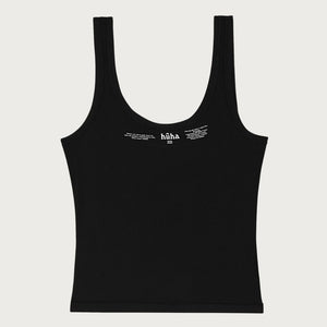 Mineral Sporty Crop Tank TENCEL™ in black Inside Back | Huha Undies | The Lake