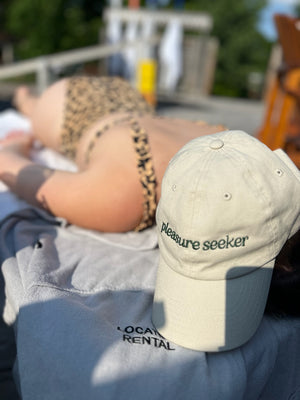 The Lake Pleasure Seeker Dad Cap in Stone colour