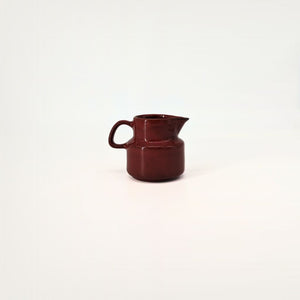 Melitta's Ceracron Red coffee cups and creamer set | Vintage mid-century | The Lake