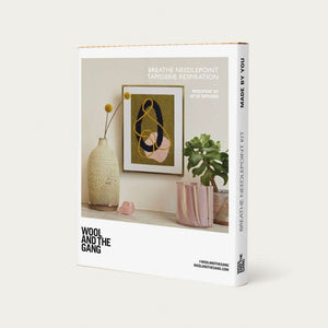 Breathe Needlepoint Kit | Wool and the Gang + DMC | The Lake