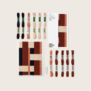 Intersecting Needlepoint Kit | Wool and the Gang + DMC | The Lake