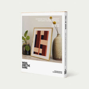 Intersecting Needlepoint Kit | Wool and the Gang + DMC | The Lake