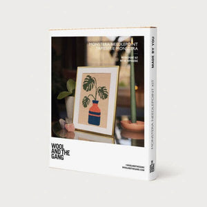 Monstera Needlepoint Kit | Wool and the Gang + DMC Tapestry | The Lake