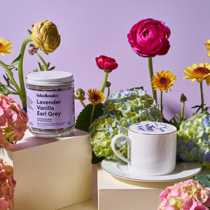 Lavande Vanille Earl Grey - Mélange de thé superalimentaire : pot en verre au détail