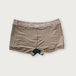 Inside-back of TENCEL™ Mineral Boxer with Smartcel Sensitive in beige | Huha Undies
