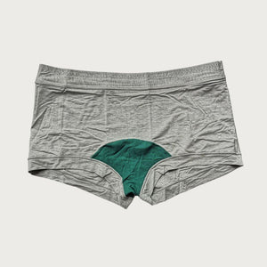 Grey TENCEL™ Mineral Boxer with Smartcel Sensitive inside-front | Huha Undies