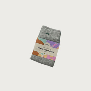Grey TENCEL™ Mineral Boxer with Smartcel Sensitive package | Huha Undies