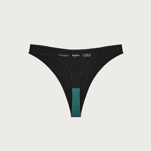 Huha Black TENCEL™ High Rise Thong with Smartcel Sensitive | The Lake