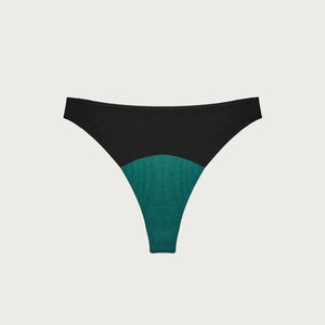 Huha Black TENCEL™ High Rise Thong with Smartcel Sensitive | The Lake