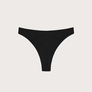 Huha Black TENCEL™ High Rise Thong with Smartcel Sensitive | The Lake