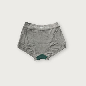 Grey TENCEL™ High-Waisted Brief inside-back | Huha Undies