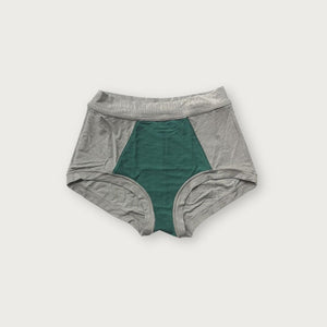 Grey TENCEL™ High-Waisted Brief inside-front | Huha Undies