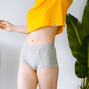Grey TENCEL™ High-Waisted Brief XS fit | Huha Undies