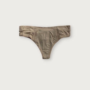 Beige TENCEL™ Thong with Smartcel Sensitive front | Huha Undies