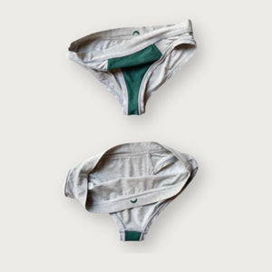 Grey TENCEL™ Thong with Smartcel Sensitive | Huha Undies
