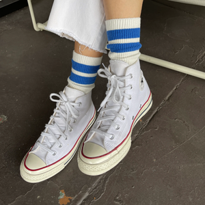 Super soft cashmere blend varsity socks | Le Bon Shoppe Grandpa Socks