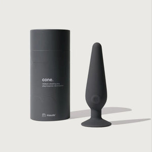 Charcoal Maude Cone Medium | 3-Speed vibrating plug | The Lake