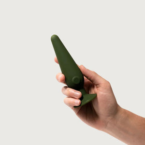 Green Maude Cone Medium | 3-Speed vibrating plug | The Lake