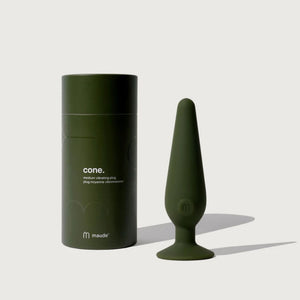 Green Maude Cone Medium | 3-Speed vibrating plug | The Lake