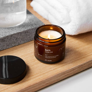 Burn no. 1 - 2oz skin-softening massage candle - Maude - The Lake