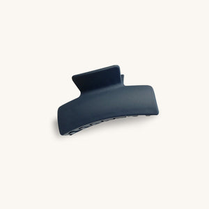 Blue rectangle hair clip