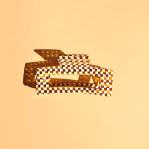 Checker Hair Claw | Acetate Hair Claw | The Lake