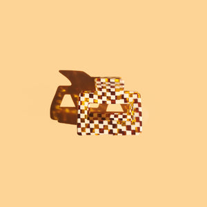 Checker Hair Claw | Acetate Hair Claw | The Lake