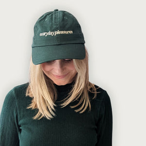 The Lake Everyday Pleasures Dad Cap in Dark Green