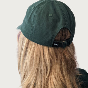 The Lake Everyday Pleasures Dad Cap in Dark Green