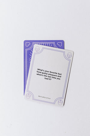 Actually Curious Culture Edition  - A Conversation Starter Card Game - The Lake