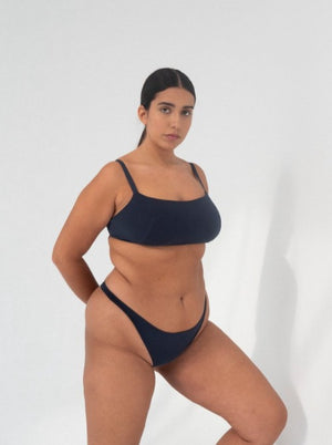 The Nude Label Bandeau Bra - Midnight Blue - Nude Label - The Lake