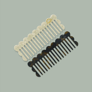 Acetate Rake Comb Pearl - The Lake