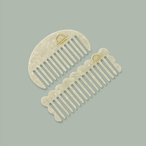 Acetate Round Comb Pearl