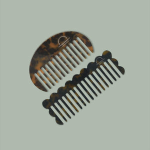Acetate Round Comb Tortoiseshell - The Lake