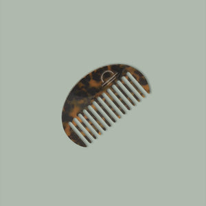 Acetate Round Comb Tortoiseshell