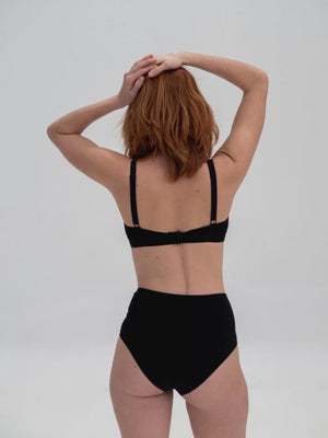 Nude Label High Waisted Briefs in Black - The Lake