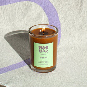 Scented candle of  cypress, pine, eucalyptus, jasmine by MarMar | The Lake