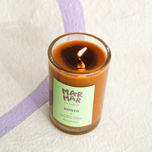 Scented candle of  cypress, pine, eucalyptus, jasmine by MarMar | The Lake