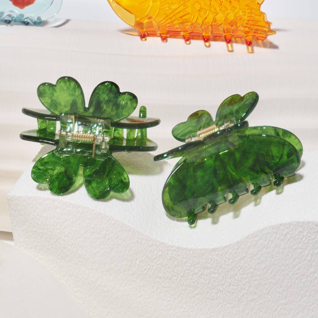 Winona Irene Four Leaf Clover Hair Claw | The Lake
