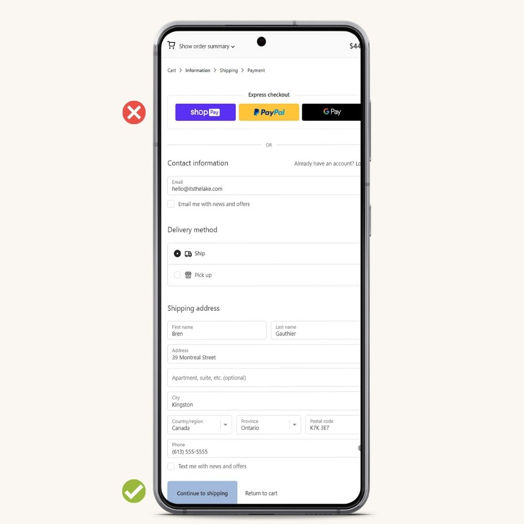 To pay using Klarna do not select any of the express checkout opitions offered on the first page of the checkout.