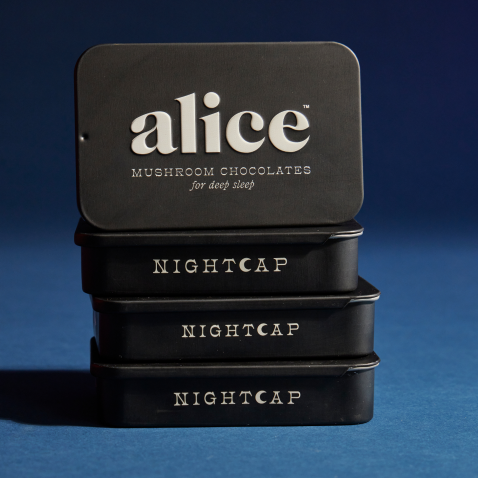 Alice Nightcap mushroom chocolates for deep sleep | The Lake