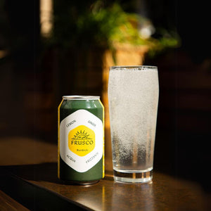 Frusco Dry Lemon Ginger Sparkling Water | Burdock Brewery | The Lake