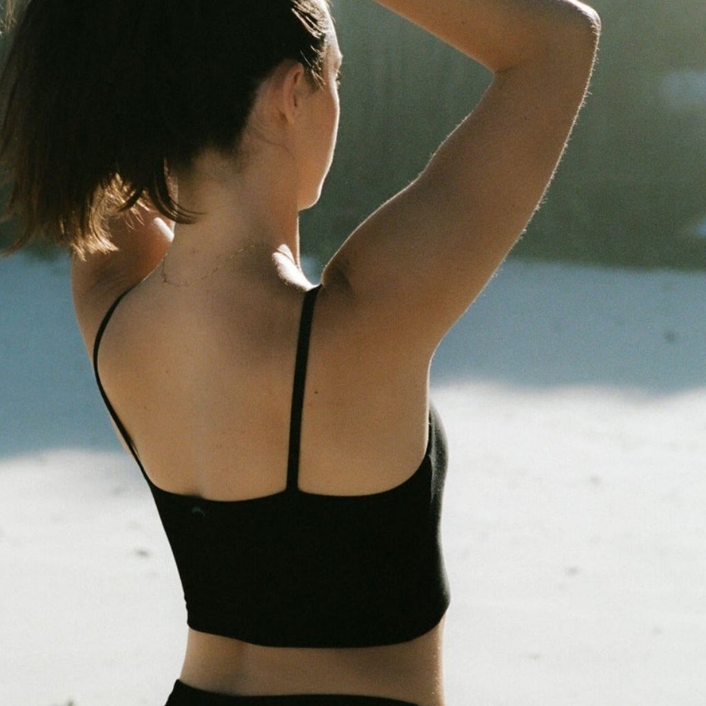 Tata Crop Cami - Black