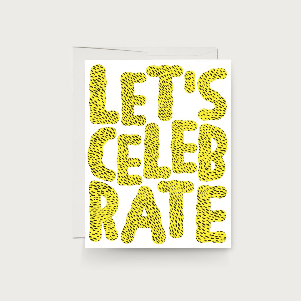 &quot;Let&#39;s Celebrate&quot; greetings card by Anke Weckmann | Redcap Cards | The Lake