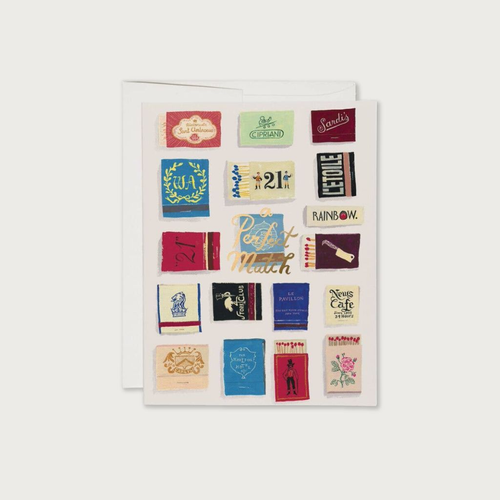 Matches - carte d&#39;amour
