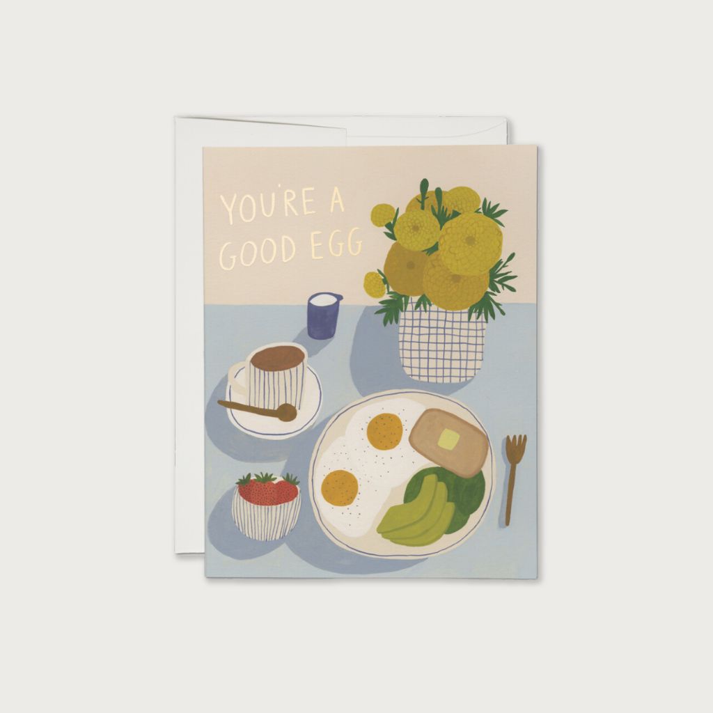  &quot;You&#39;re a Good Egg&quot; encouragement card by Kate Pugsley | Red Cap Cards | The Lake