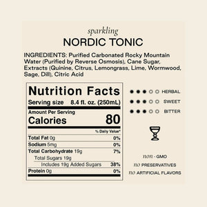 Strongwater Nordic Tonic ingredients | The Lake