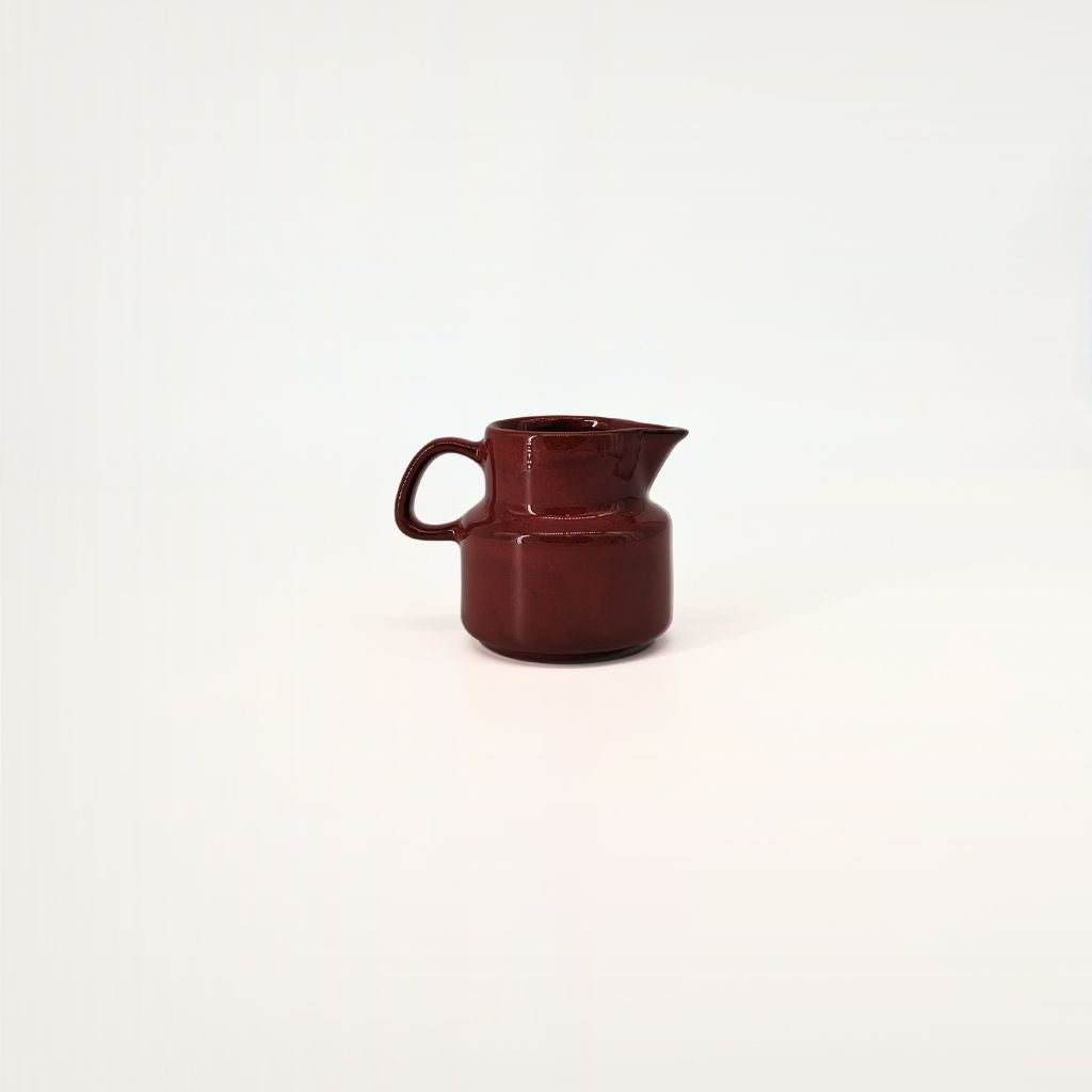 Melitta's Ceracron Red coffee cups and creamer set | Vintage mid-century | The Lake