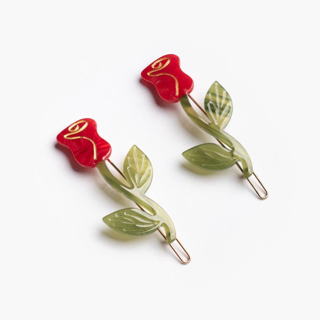 Wynona Irene&#39;s Rose Barrette Set | A pair of elegant rose barrettes  | The Lake